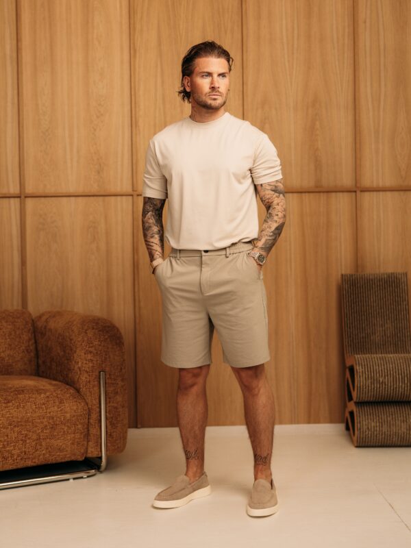 Super stretch short pantalon - Beige