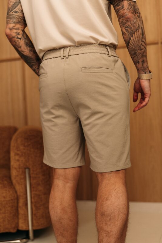 Super stretch short pantalon - Beige