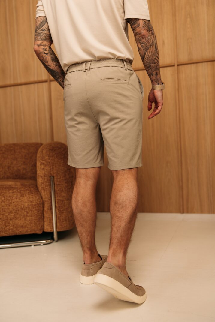 Super stretch short pantalon - Beige