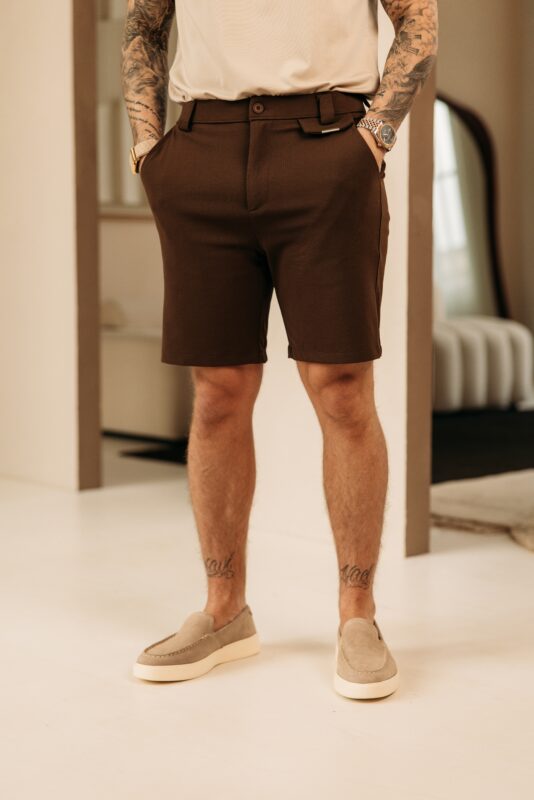 Stretch Chino Short- Brown