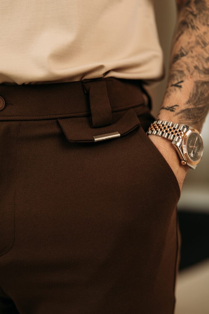 Stretch Chino Short- Brown