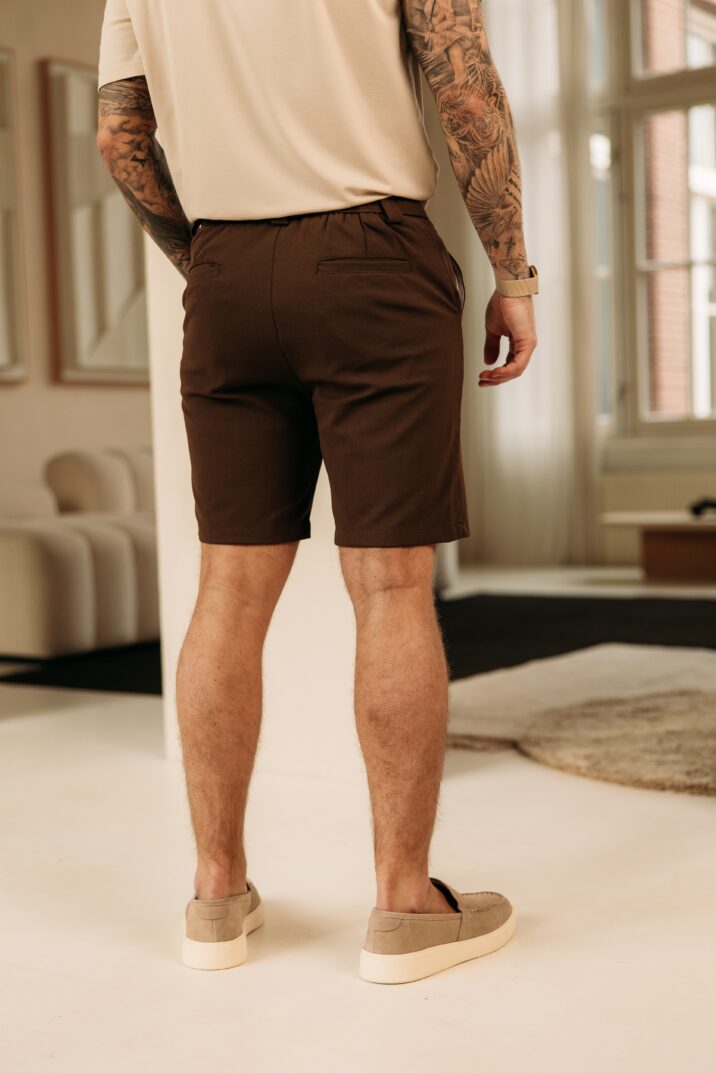 Stretch Chino Short- Brown