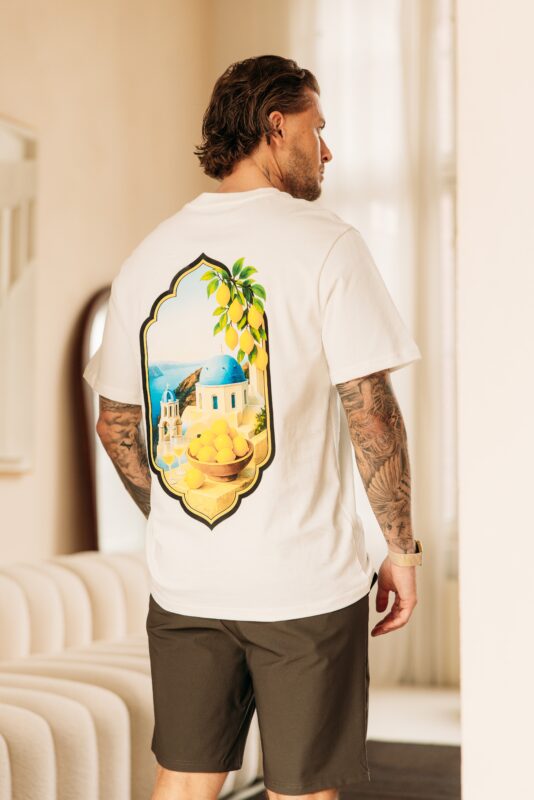 Mediteranean Vibe Tee - White