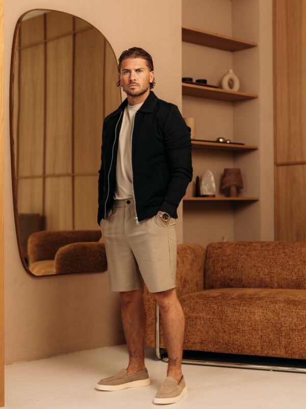 Knitted sleeve jacket - Navy