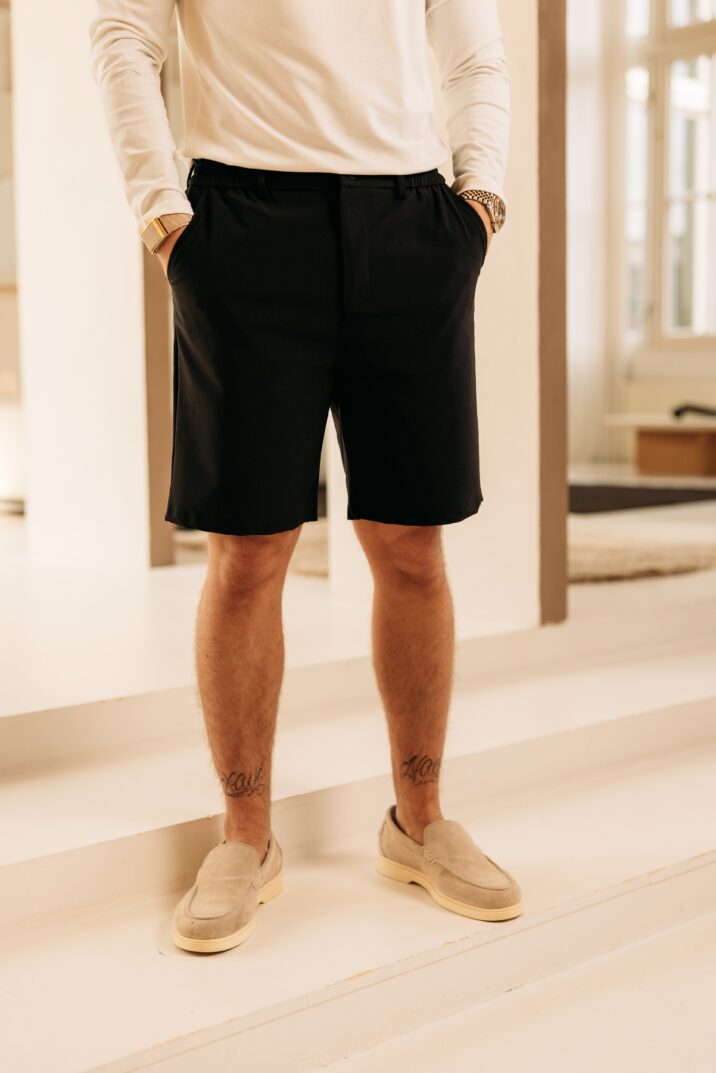 Super stretch short pantalon - Black