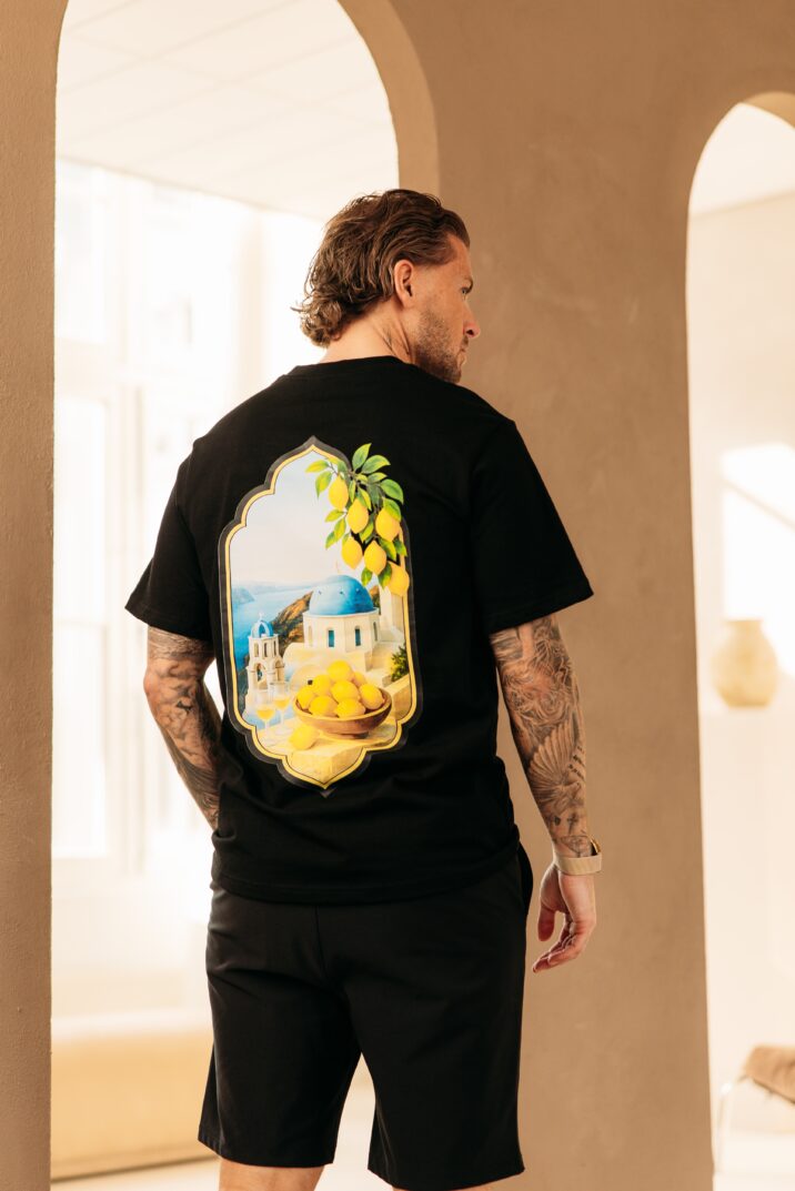 Mediteranean Vibe Tee - Black