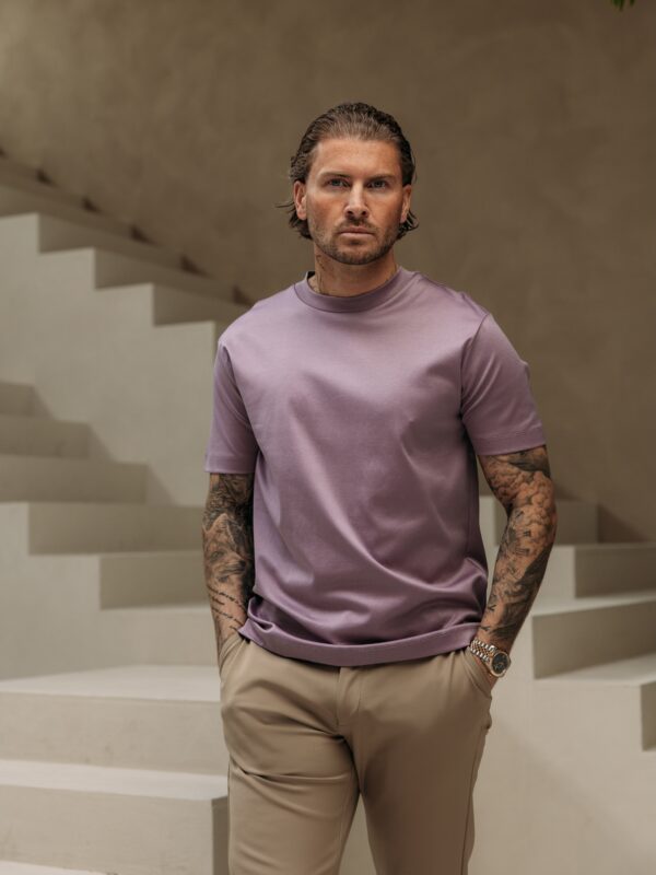 Double Mercerized Glans T-shirt - Lilac
