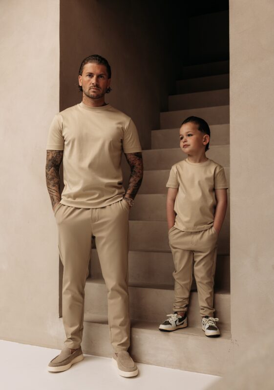 Manilo Kids - Premium Double mercerized T-shirt - Beige