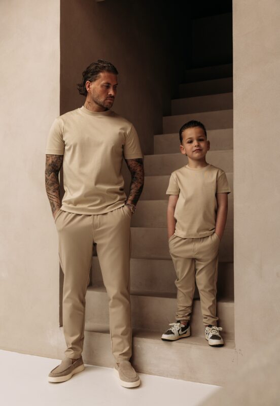 Manilo Kids - Premium Double mercerized T-shirt - Beige