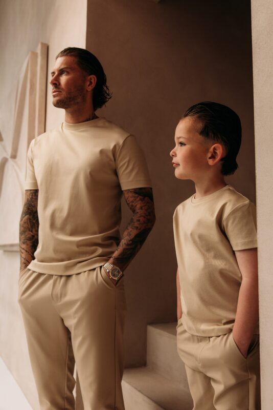 Manilo Kids - Premium Double mercerized T-shirt - Beige