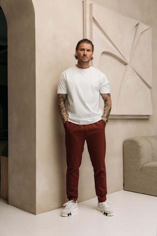 Double Mercerized Glans T-shirt - White