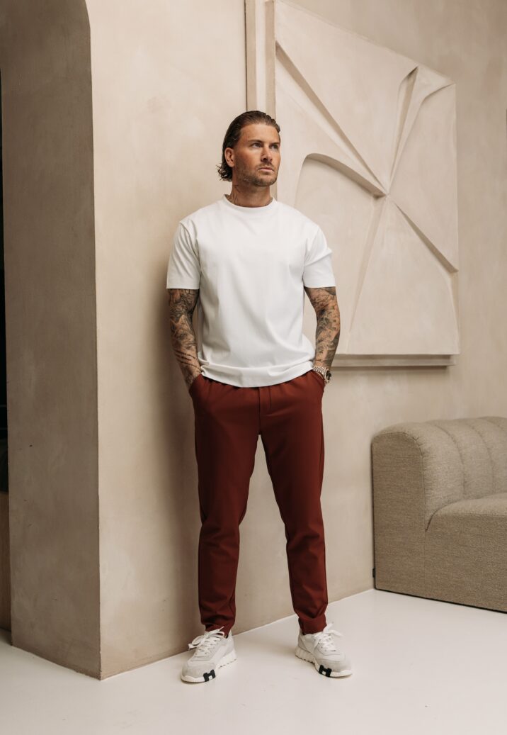 Double Mercerized Glans T-shirt - White