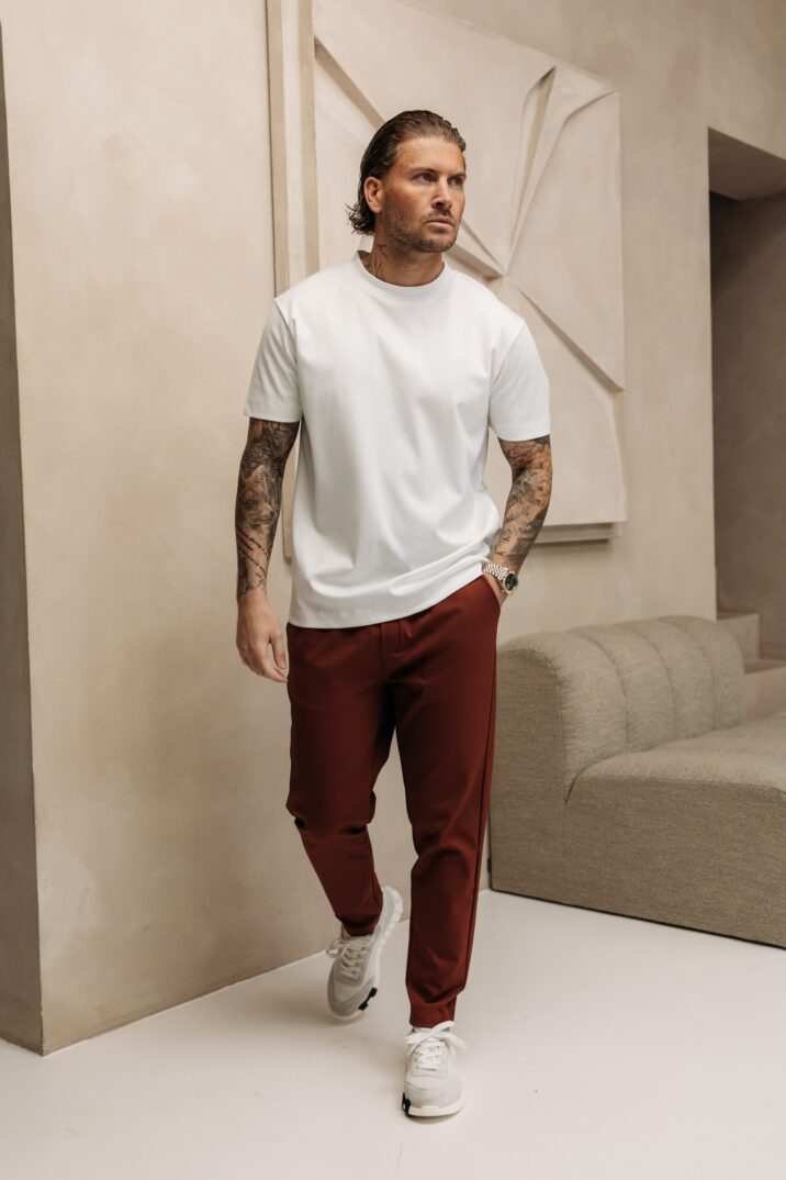 Double Mercerized Glans T-shirt - White