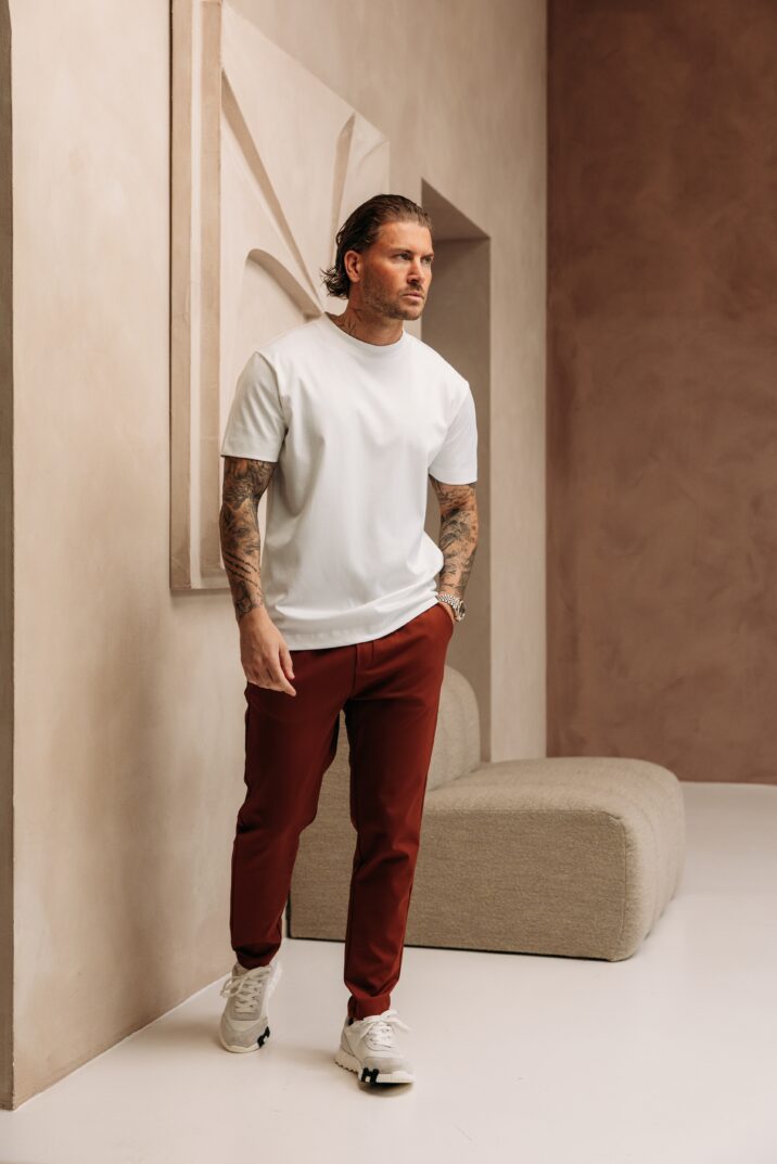 Double Mercerized Glans T-shirt - White