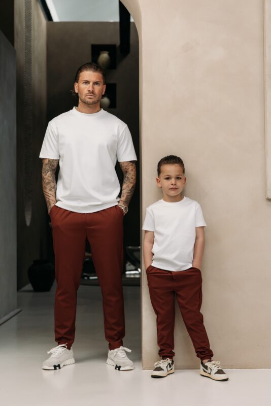 Double Mercerized Glans T-shirt - White