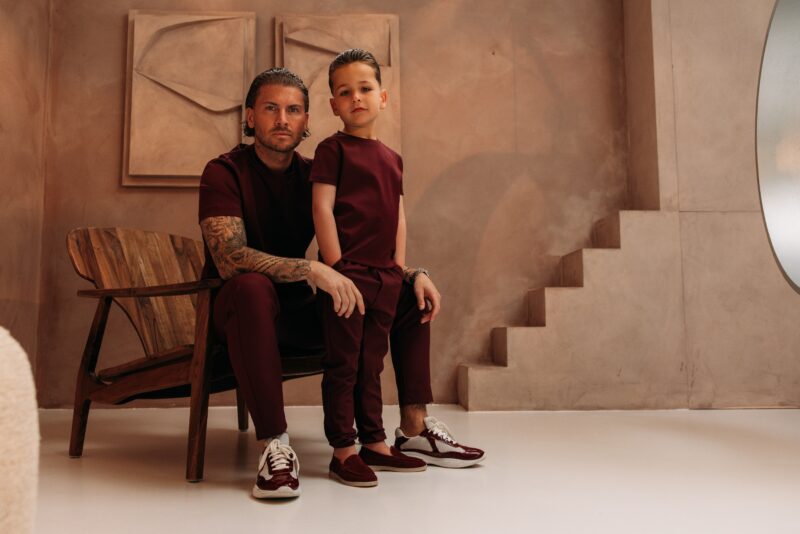 Manilo Kids - Premium Double mercerized T-shirt - Burgundy