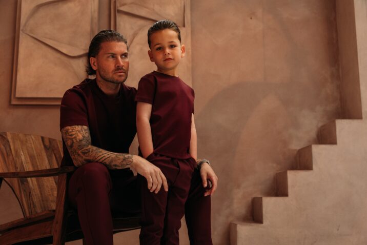 Manilo Kids - Premium Double mercerized T-shirt - Burgundy