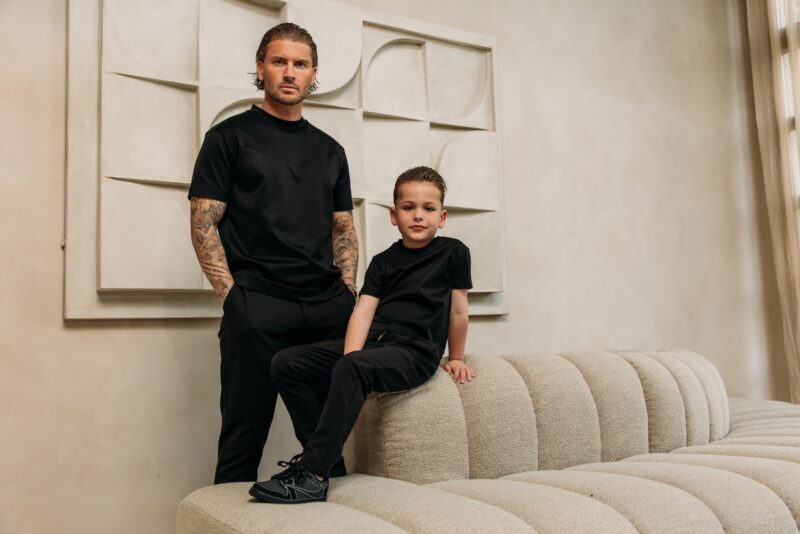 Manilo Kids - Premium Double mercerized T-shirt - Black