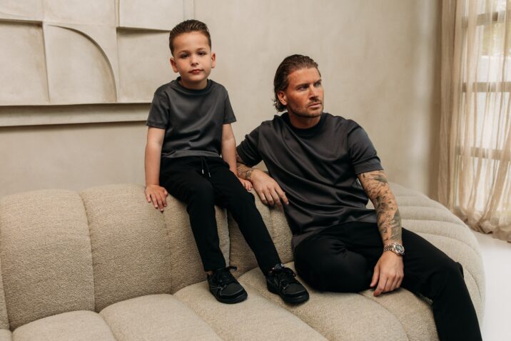 Double Mercerized Glans T-shirt - Stone