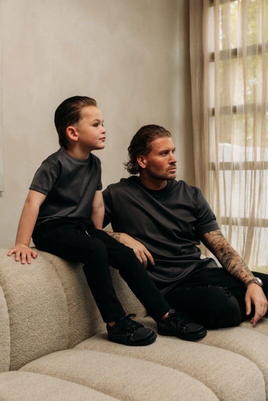Double Mercerized Glans T-shirt - Stone
