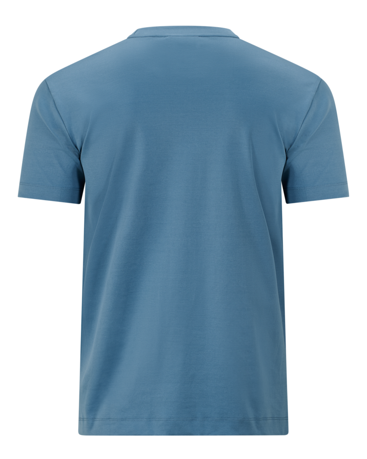 Double Mercerized Glans T-shirt - Denim Blue