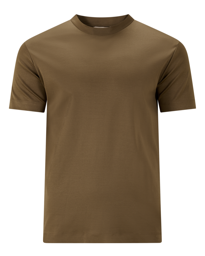 Double Mercerized Glans T-shirt - Desert Brown