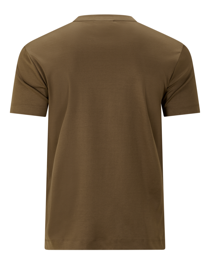 Double Mercerized Glans T-shirt - Desert Brown