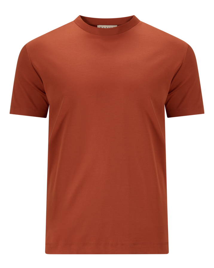 Double Mercerized Glans T-shirt - Burnt Orange