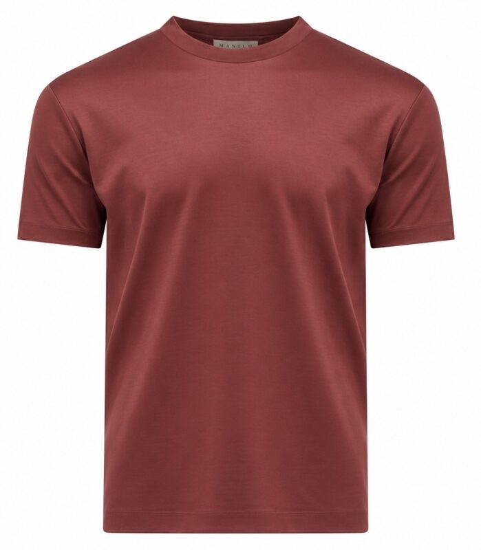 Double Mercerized Glans T-shirt - Rusty Red