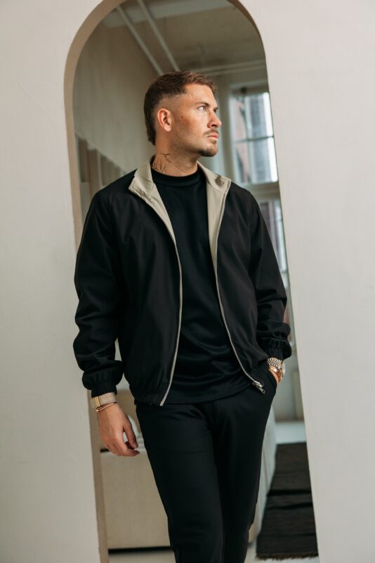The New Reversible jacket - Black/Beige