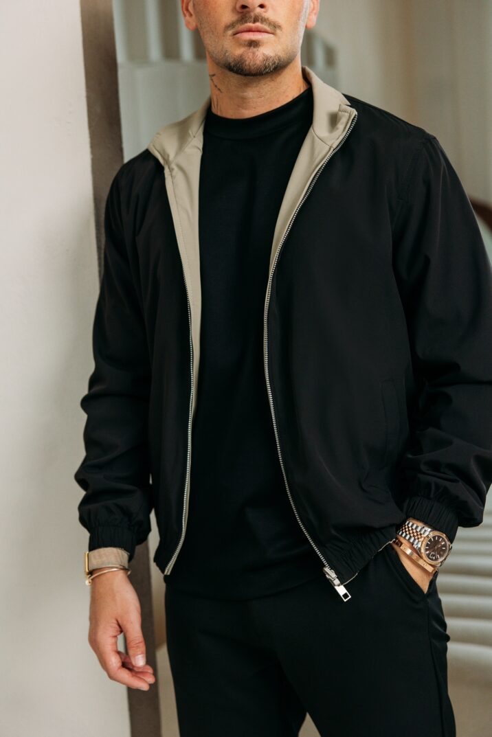The New Reversible jacket - Black/Beige