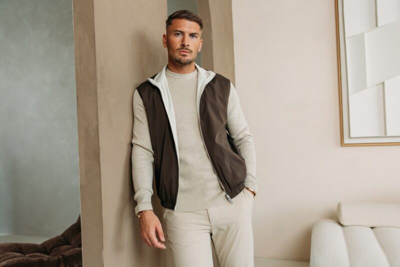 The New Reversible Bodywarmer - Choco/Beige