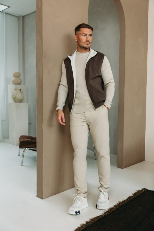 The New Reversible Bodywarmer - Choco/Beige