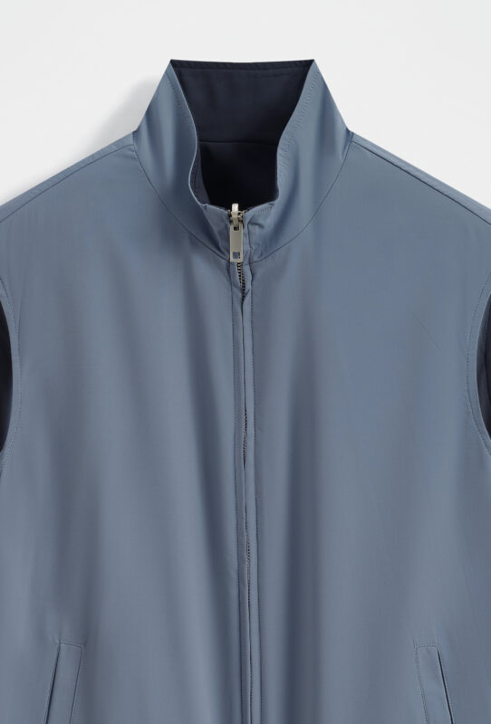 The New Reversible Bodywarmer - Navy/Denim Blue