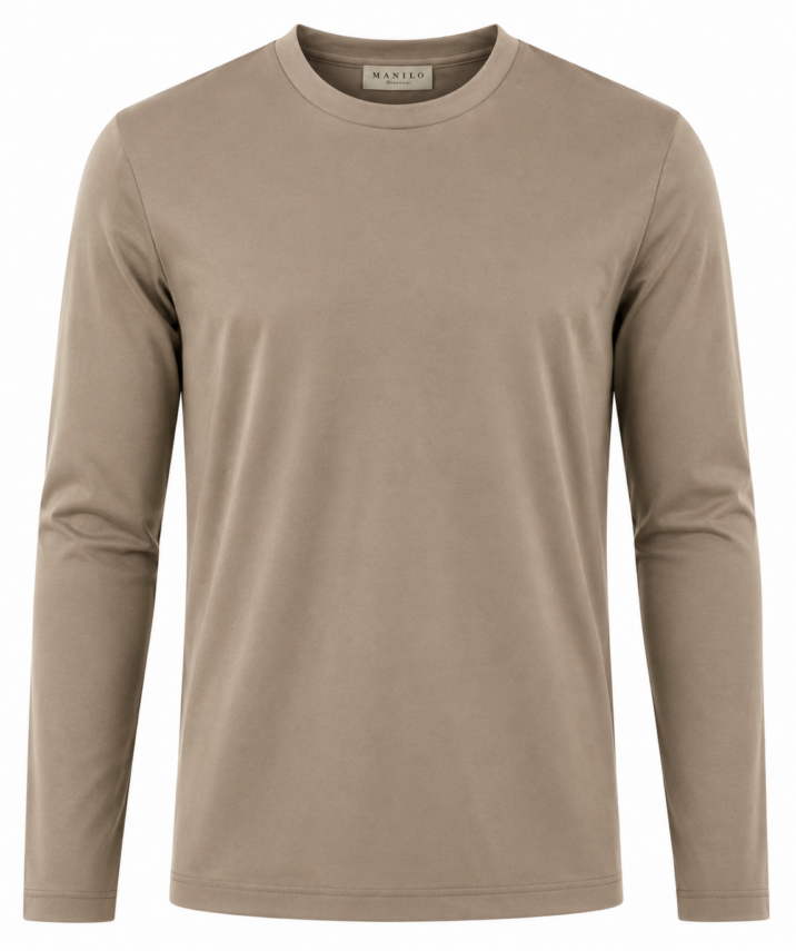 Double Mercerized Longsleeve - Taupe
