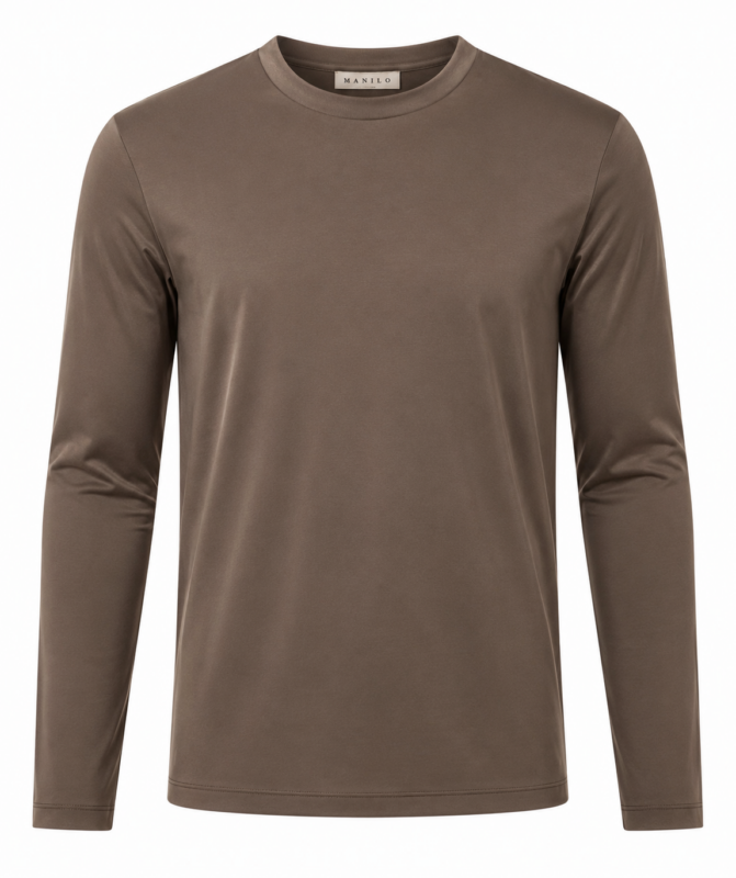 Double Mercerized Longsleeve - Coffee