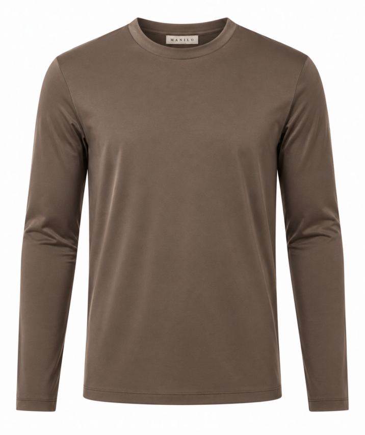 Double Mercerized Longsleeve - Coffee