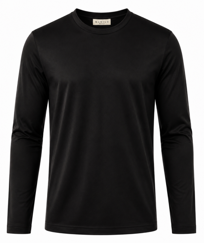 Double Mercerized Longsleeve - Black