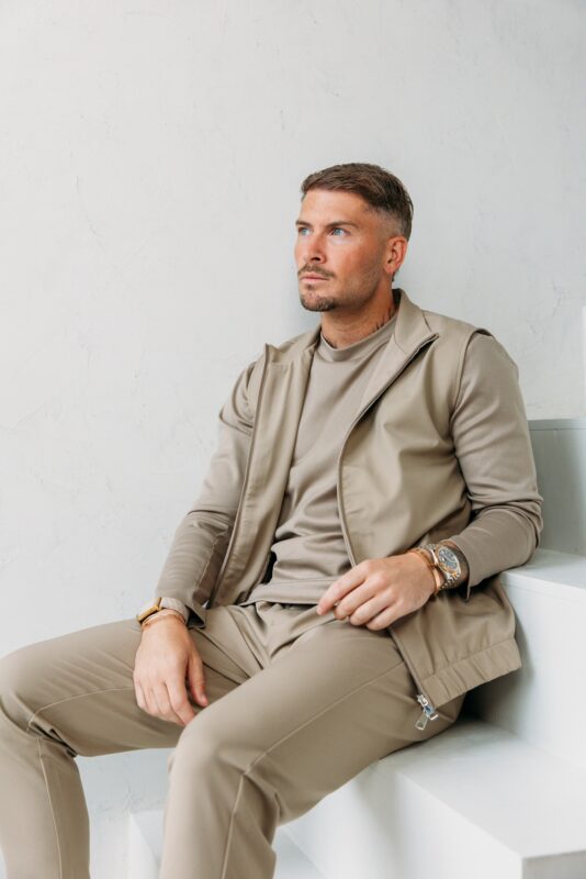 Premium Tech Gilet - Taupe
