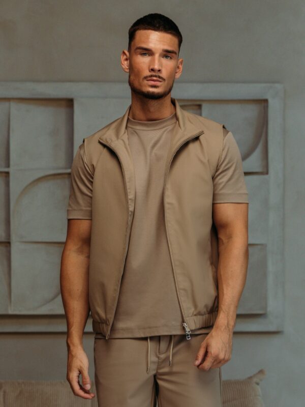 Premium Tech Gilet - Taupe