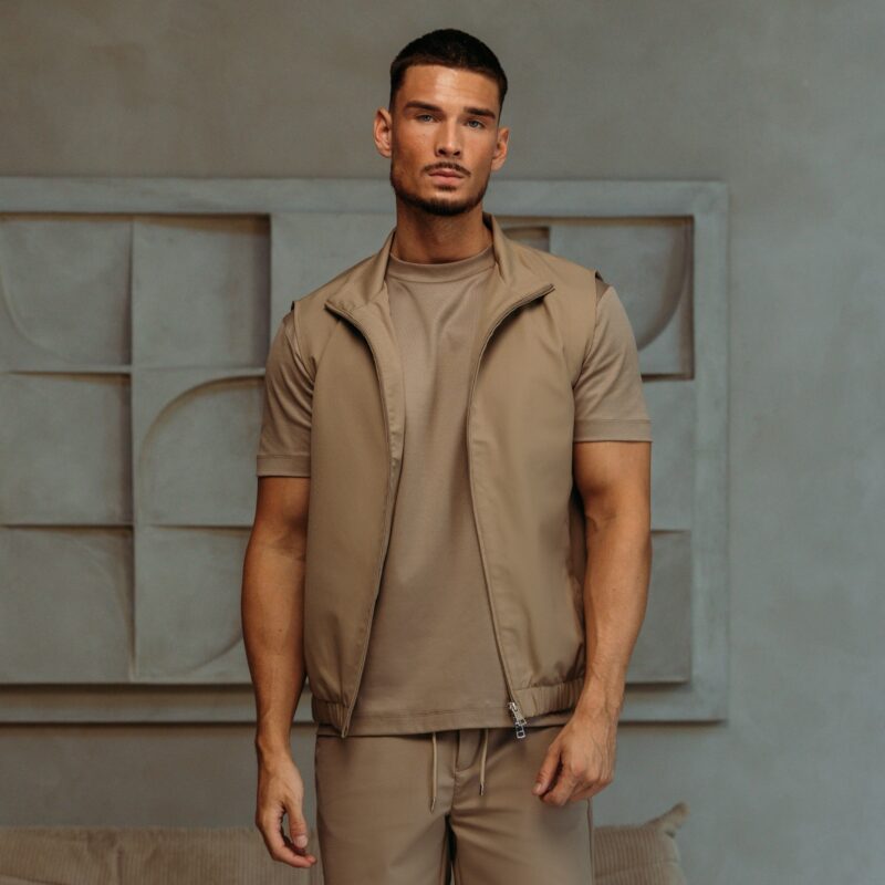 Premium Tech Gilet - Taupe