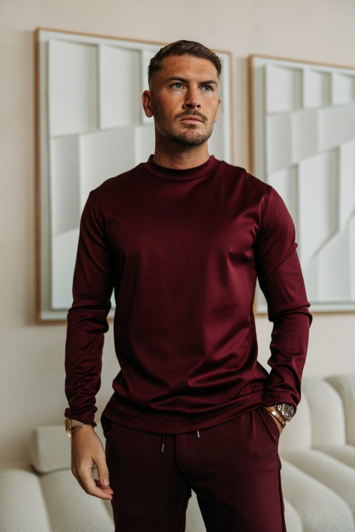 Double Mercerized Longsleeve - Bordeaux