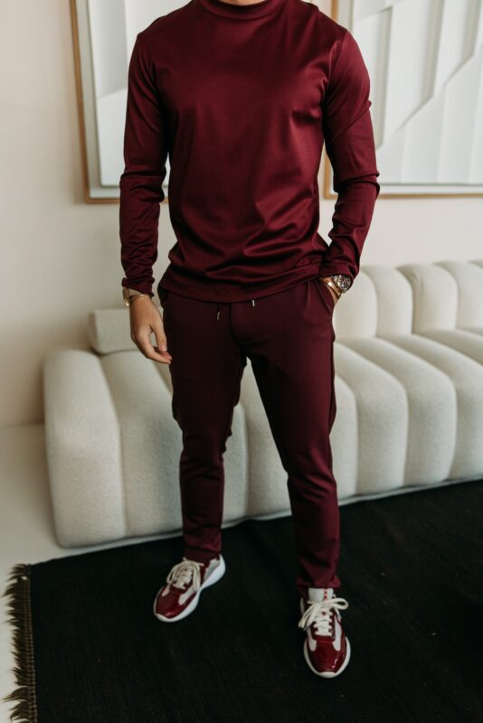 Double Mercerized Longsleeve - Bordeaux