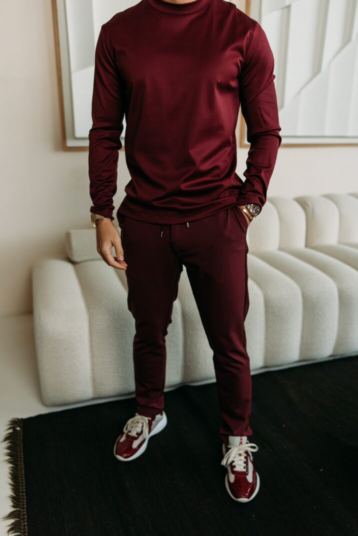 Double Mercerized Longsleeve - Bordeaux