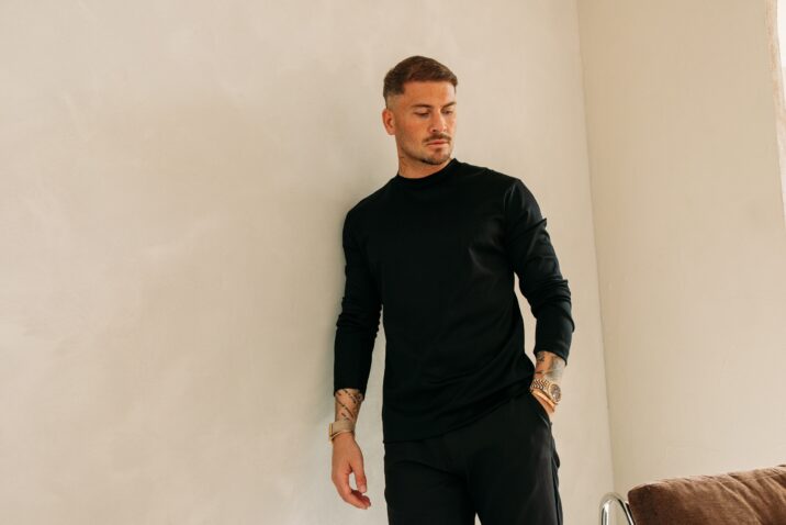 Double Mercerized Longsleeve - Black