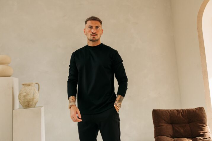 Double Mercerized Longsleeve - Black
