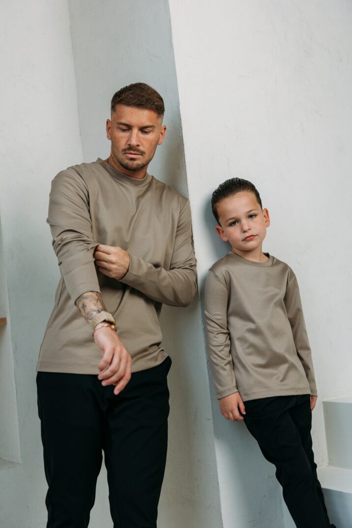 Double Mercerized Longsleeve - Taupe
