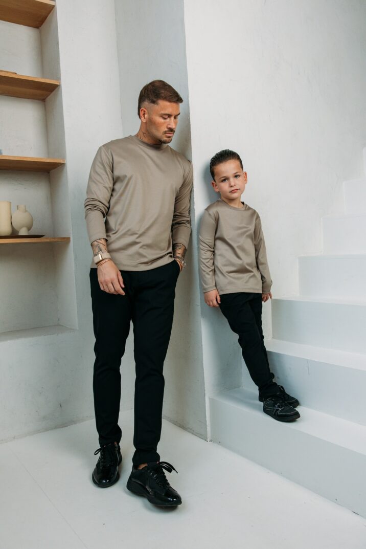 Double Mercerized Longsleeve - Taupe