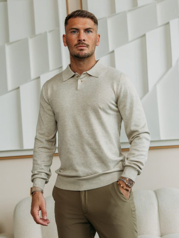 Facetune_02-09-2026-14-45-50 Essential button polo knit - Beige