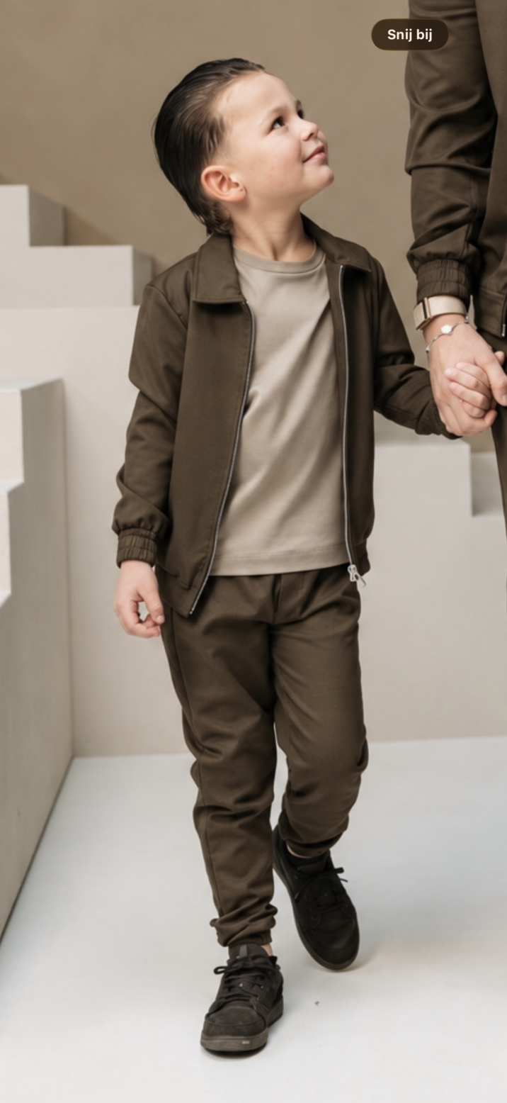 Manilo Kids - Premium Tech Suit - Brown